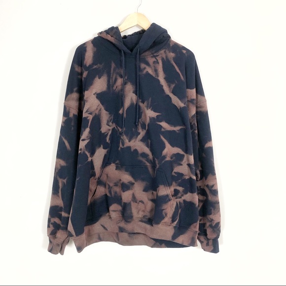 Tops - NEW Navy Blue Bleached Hoodie S-3X Sweatshirt